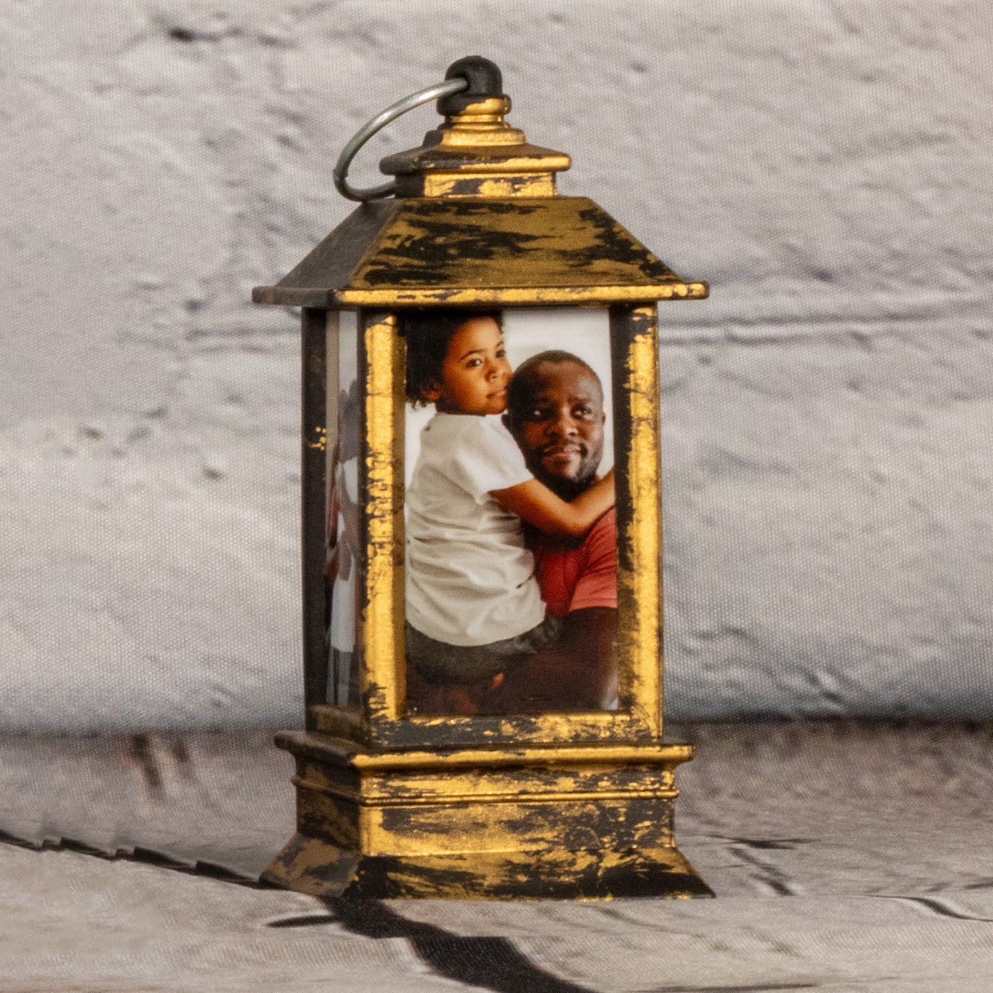 Photo Lantern Small Antique Black