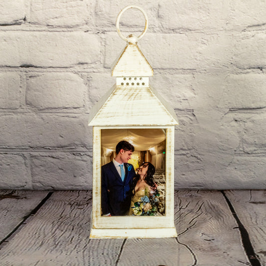 Photo Lantern Large Antique White