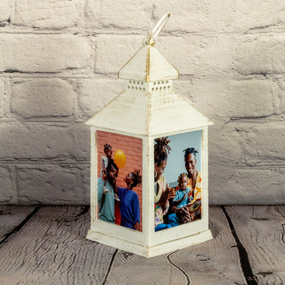 Photo Lantern Large Antique White