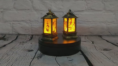 Photo Lantern Small Antique Black