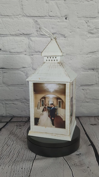 Photo Lantern Large Antique White