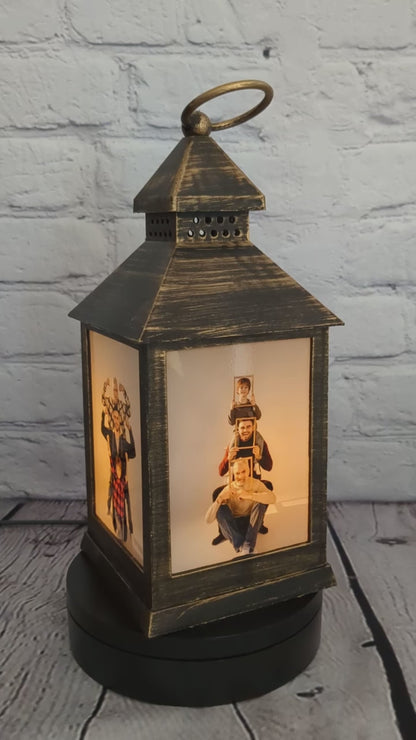 Photo Lantern Large Antique Black